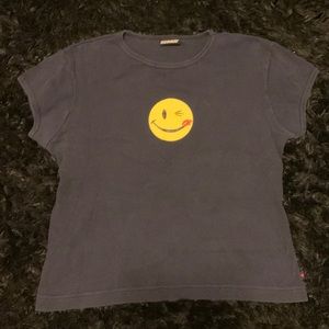 Navy Blue Joe Boxer Smiley Face Tshirt